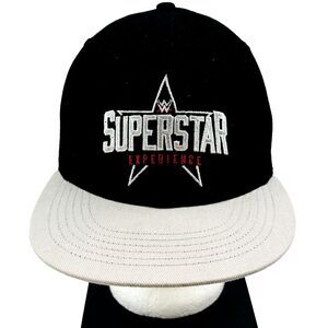 WWE Authentic Superstar Experience Cap Black Gray Embroidered Snapback‎ Hat